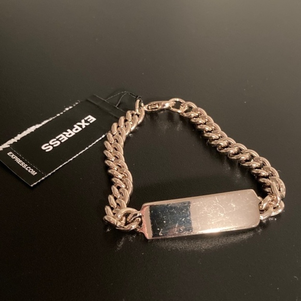 Express Men's Gold-Tone Chain Bracelet